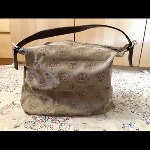 Dooney & Bourke Canvas & Leather Shoulder Bag